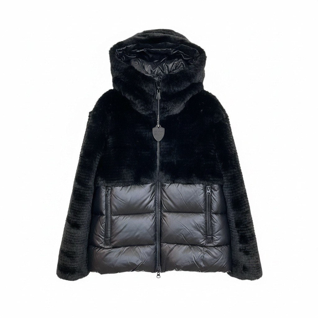 Piumino Donna Blauer Velluto