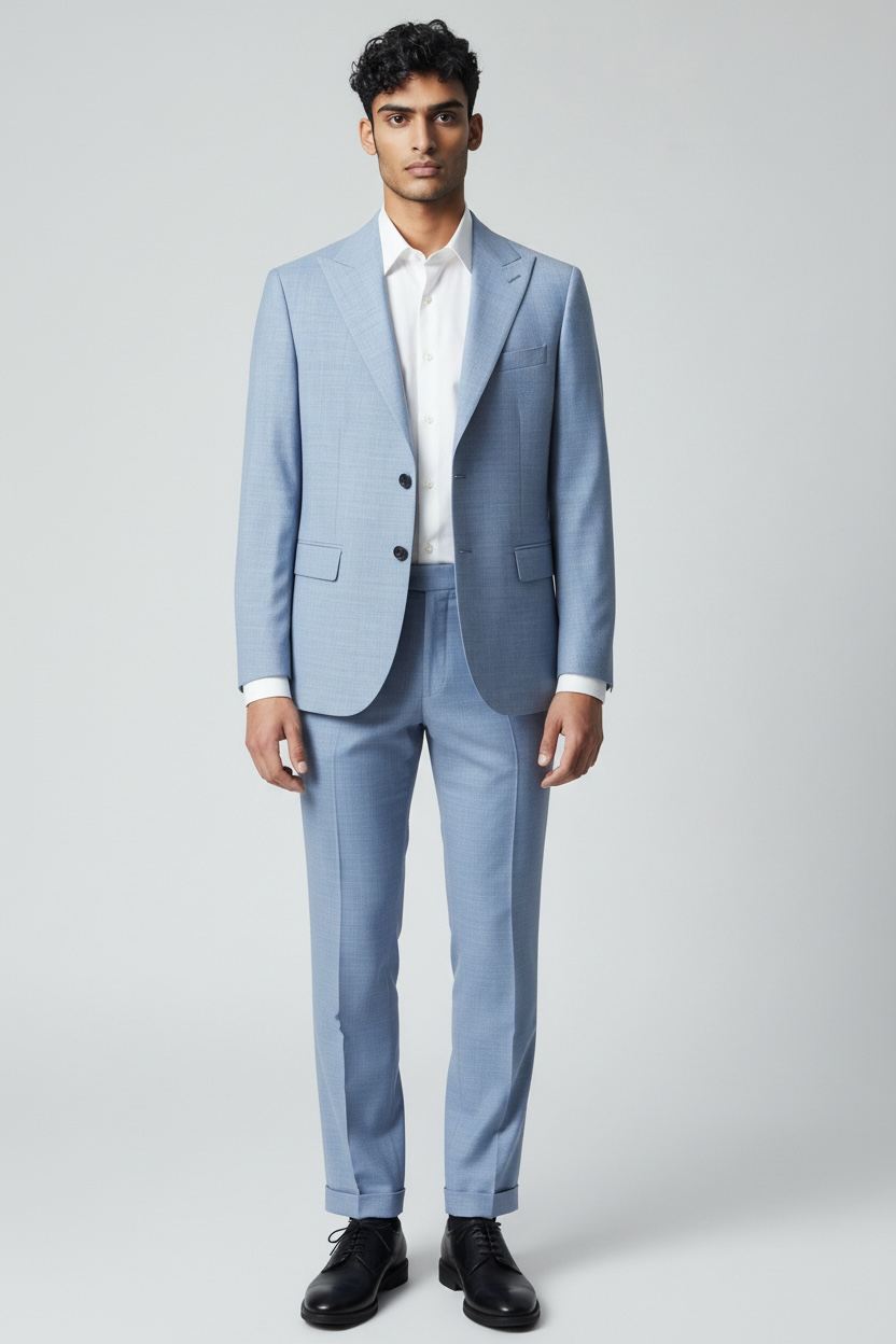 Traje de solapa de un botón Sparviero