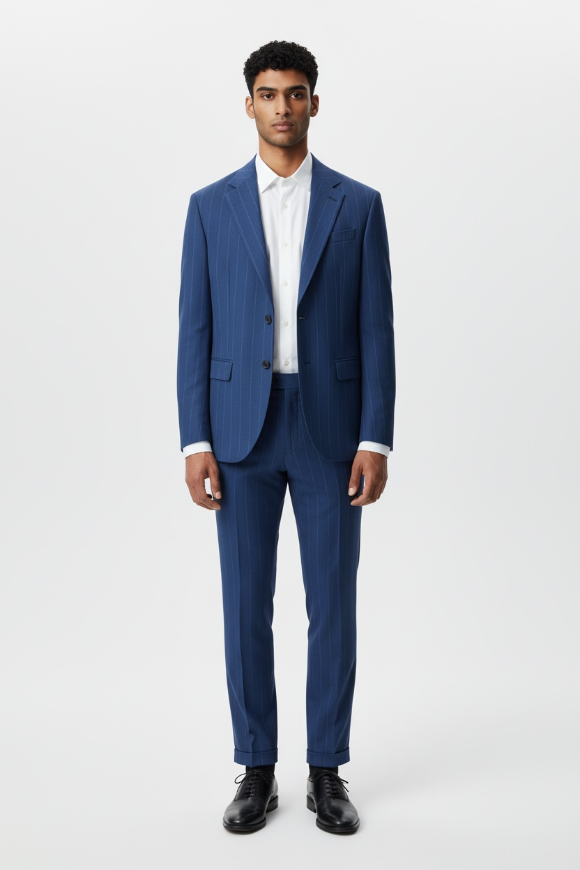 Traje de chaqueta de raya diplomática Telemaco