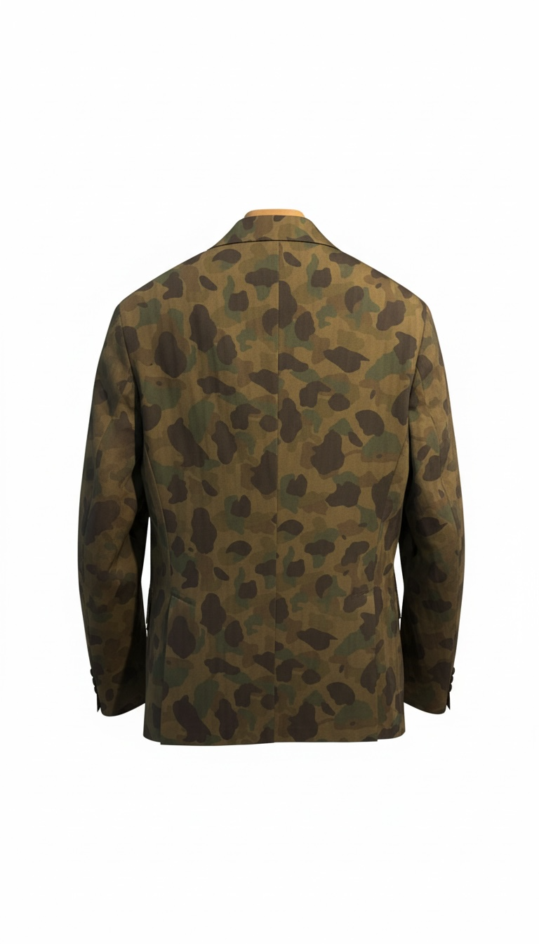 Double-breasted Camouflage Jacket